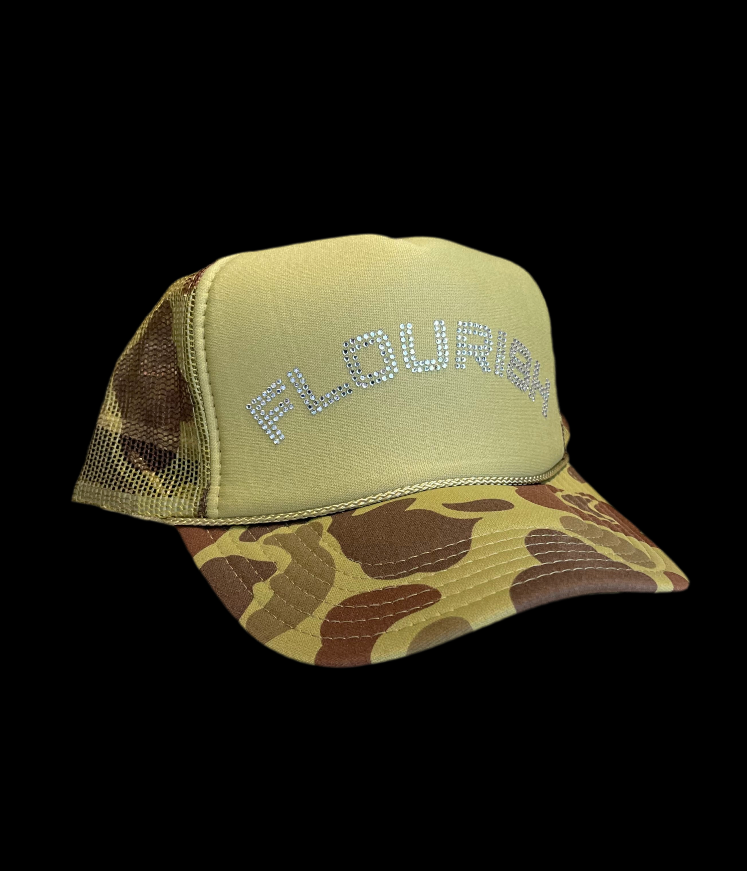 Flourish Arch Camo Trucker Hat